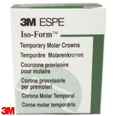 3M Iso-Form Temporary Bicuspid Replacement Molar Crowns-Lower, L-74 5/Pack